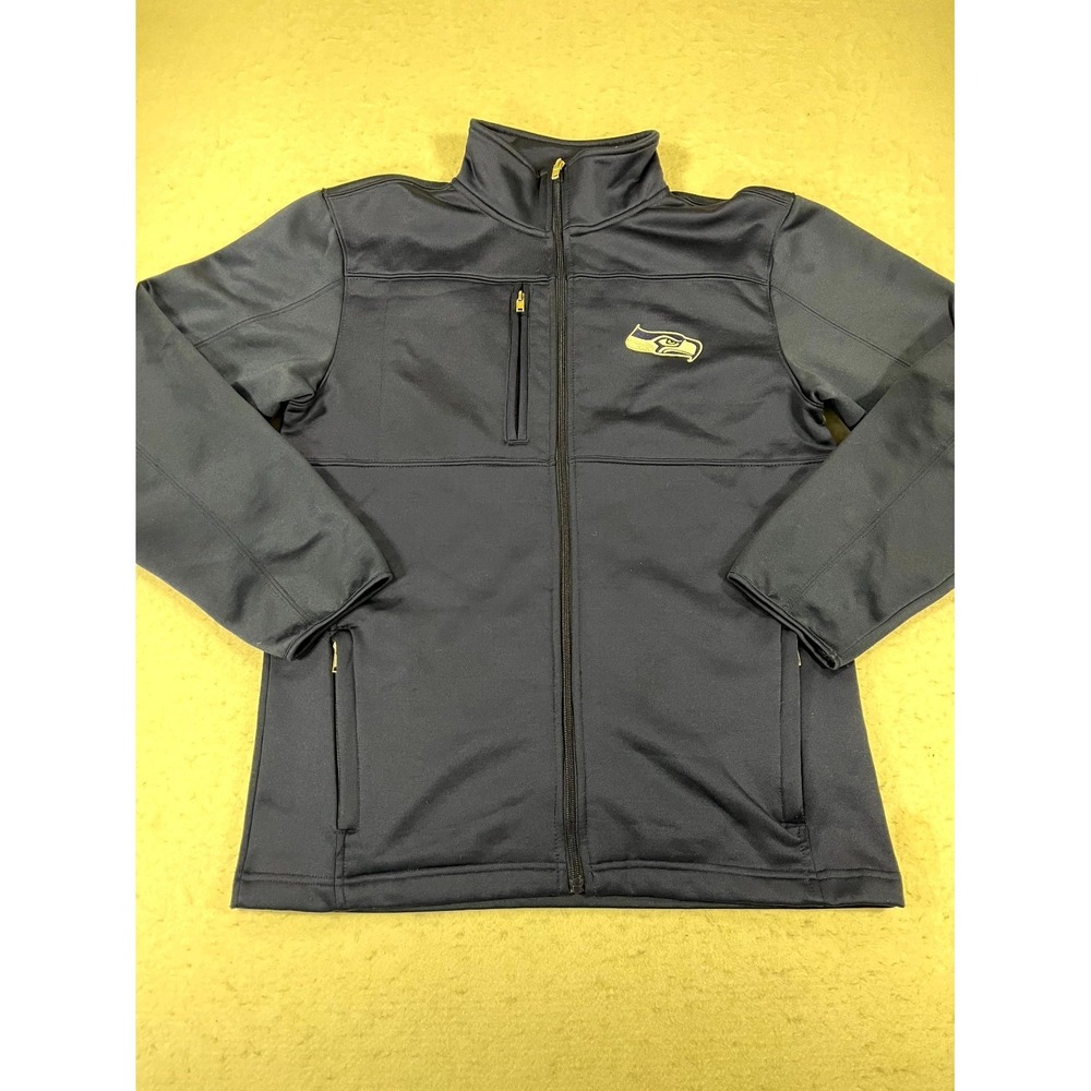 Seattle Seahawks Sweatshirt Mens S/L‎ 14/16 Blue NFL Team Apparel Turtleneck